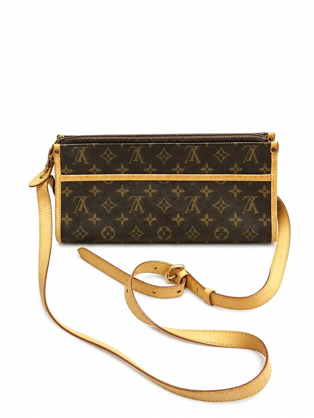 Louis Vuitton Popincourt LV Monogram Canvas Logo Long Purse Shoulder Bag